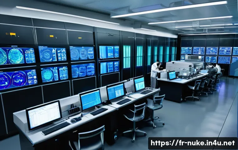 원자력 엔지니어의 실험 설계 팁 - A high-tech nuclear engineering laboratory scene featuring a multidisciplinary team of physicists, e...